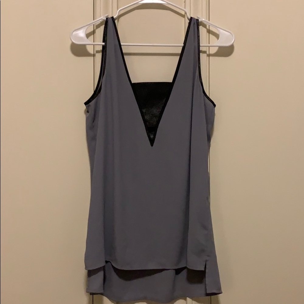 Express Grey Tank with Black Metallic Accents